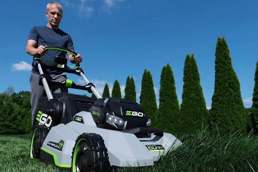 lithium battery operated lawn mowers